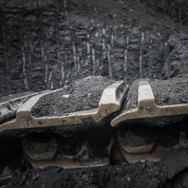 track shoes in excavation site Brisbane