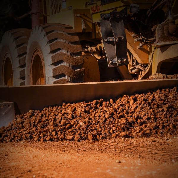 motor grader on construction site Mackay